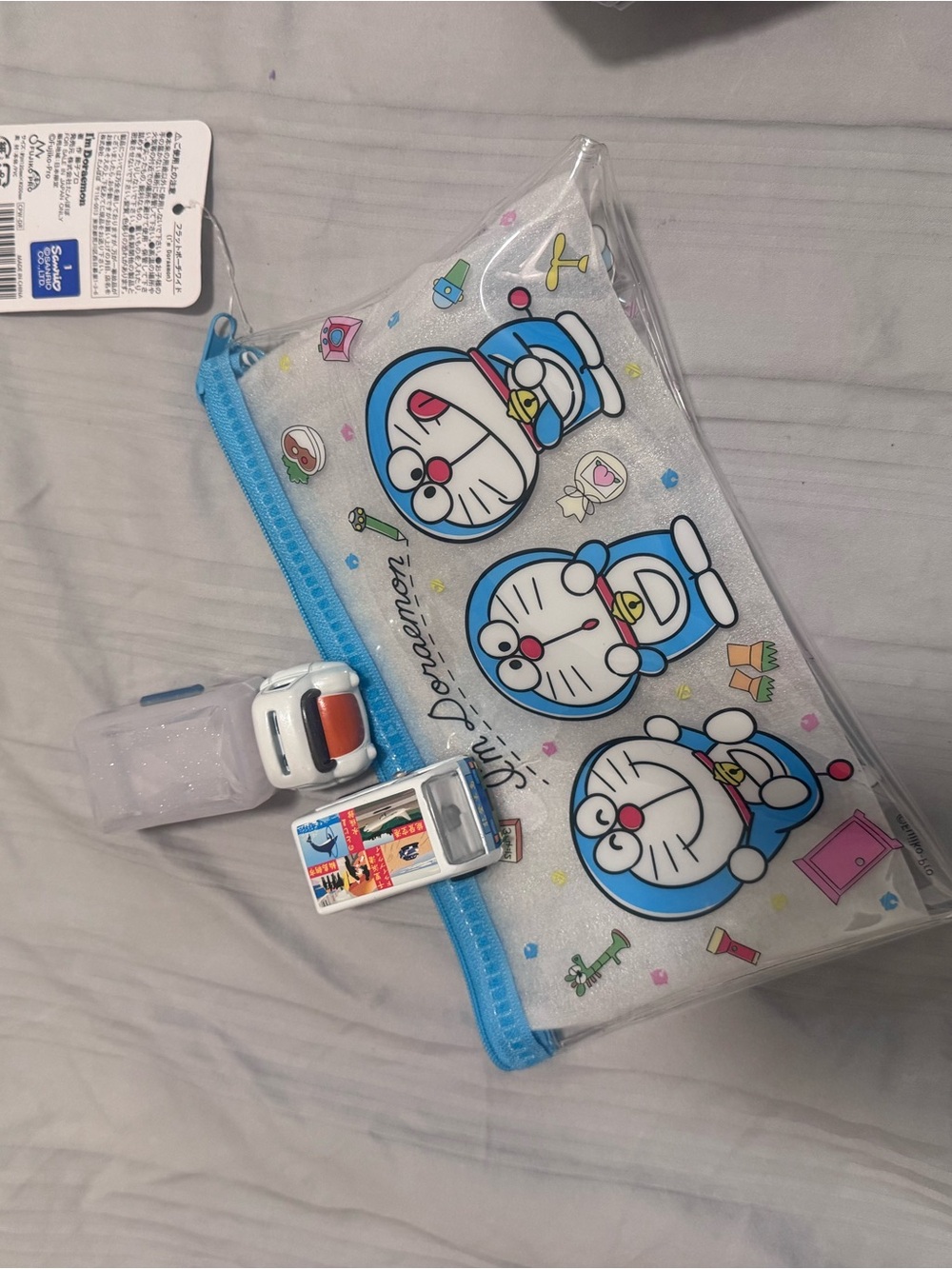Clear Kids Pouch - Blue